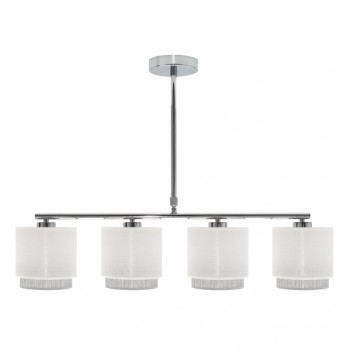 Distribuidor - Lâmpadas Diversas | Lâmpadas Modernas | LAMPARA KENYA 4XE14 BLANCA/GRIS REGX77X14 CM Ref: 111054001